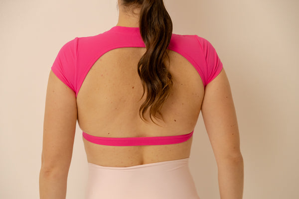Open Back Bra - Pink
