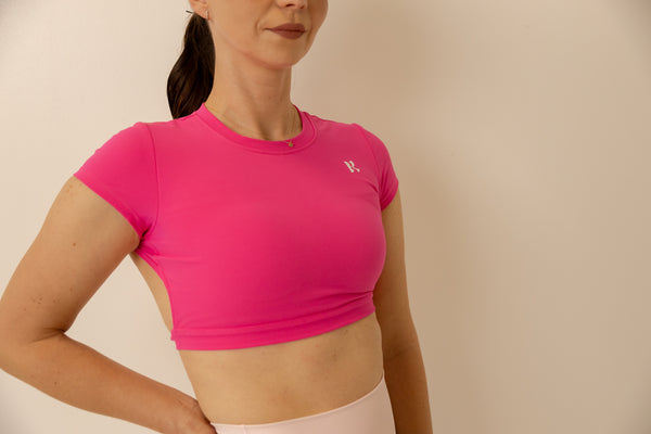 Open Back Bra - Pink