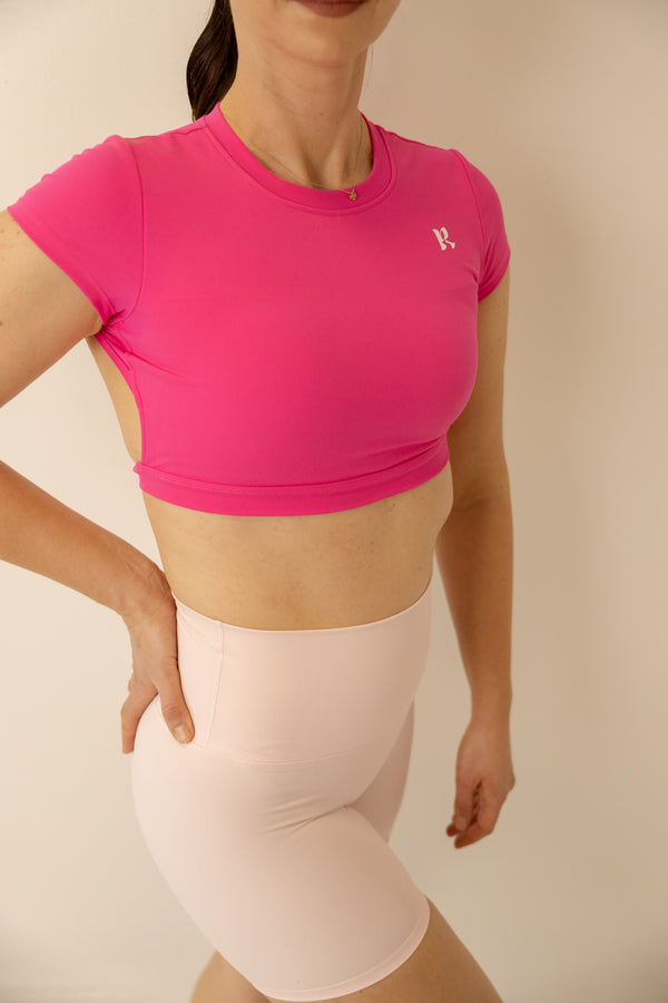 Open Back Bra - Pink